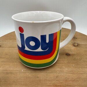 Vintage Joy Rainbow Mug Recycled Paper Products bright Vibrant colorful